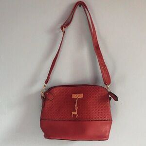 Elegant Red Shoulder Bag